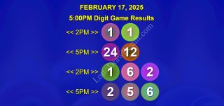 COMPLETE RECAP - February 17, 2025 2025 PCSO 6/45 & 6/55 (2D,3D,4D) Results Lotto Updates