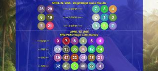 COMPLETE RECAP - April 22, 2025 Tuesday 2D/3D/6Digit PCSO 6/42, 6/49, 6/58 Game Winners