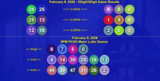 COMPLETE RECAP - February 9, 2026 6/45 & 6/55 (2D,3D,4D) Results Lotto Updates