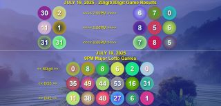 FULL RECAP: July 19, 2025 Lotto 6/42 and Grandlotto 6/55 and 2D, 3D, 6Digit Games