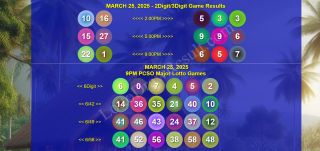 COMPLETE RECAP - March 25, 2025 Tuesday 2D/3D/6Digit PCSO 6/42, 6/49, 6/58 Game Winners